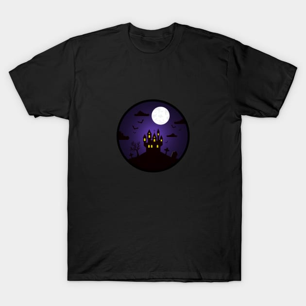 Halloween - Dracula Castle T-Shirt by Lionti_design